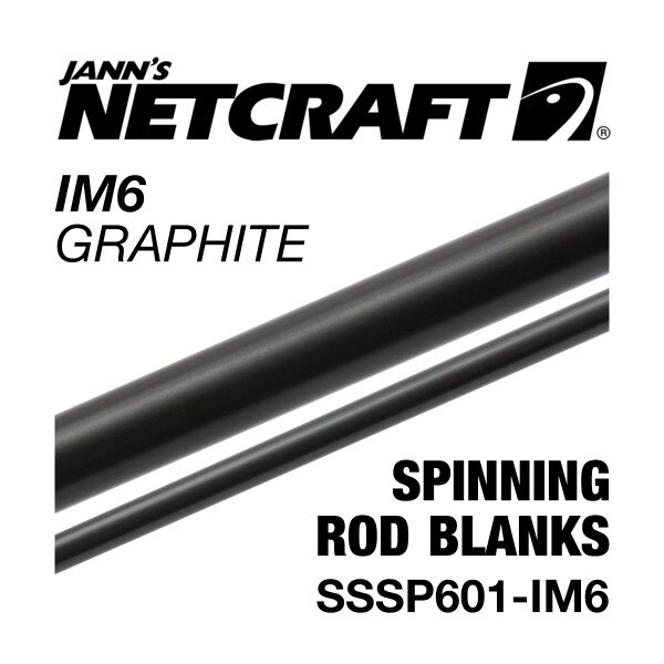 Netcraft IM6 Graphite Spinning Rod Blank, 296201 Ultralight Jann's Netcraft